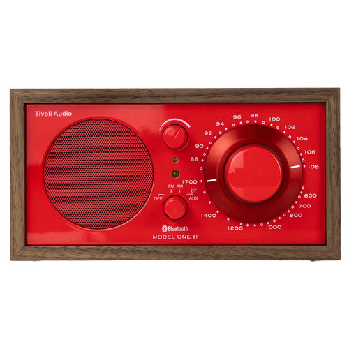 Tivoli Model One BT AM/FM Bluetooth Colour Collection Table Radio Poppy Red